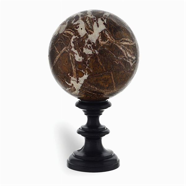 Sphere in Sicily bloodstone