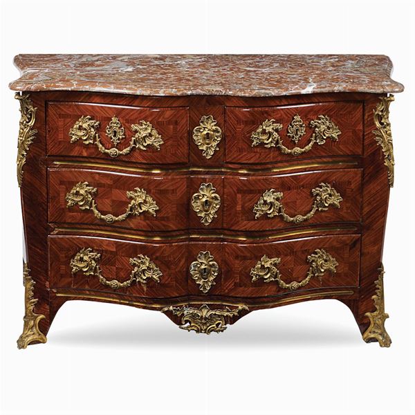 Purple ebony Louis XV commode