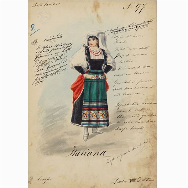 Figurini per "Ballo Excelsior"