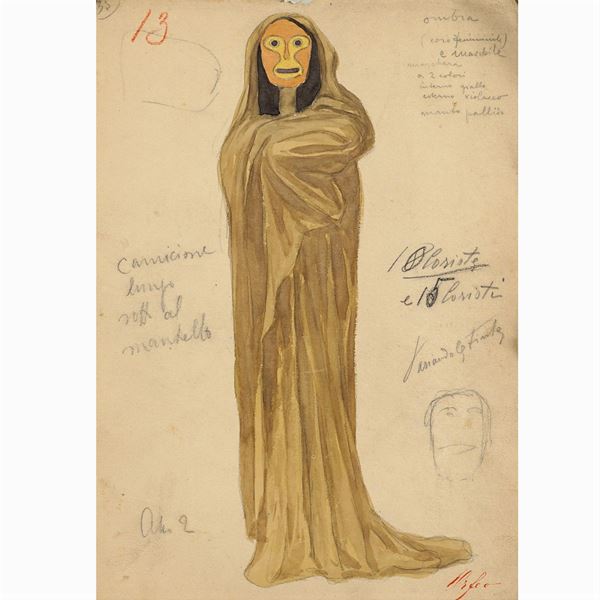 Costume sketches for "Orfeo"
