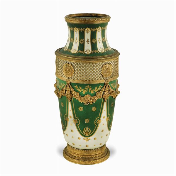 Sevres porcelain vase