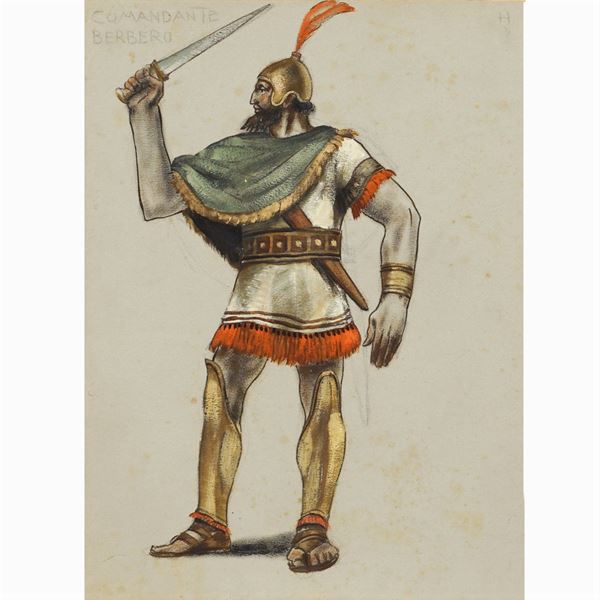 Costume sketches for "Le Troiane"