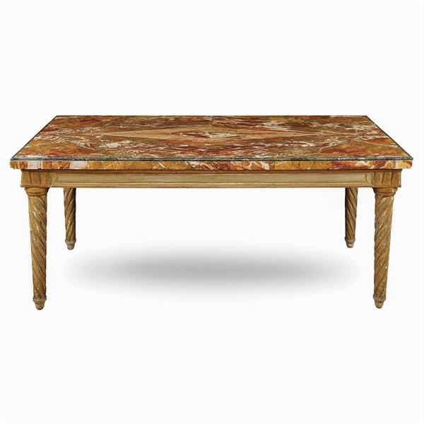 Rectangular centerpiece table  (Italy, 19th century)  - Auction Fine Art From a Tuscan Property - Colasanti Casa d'Aste