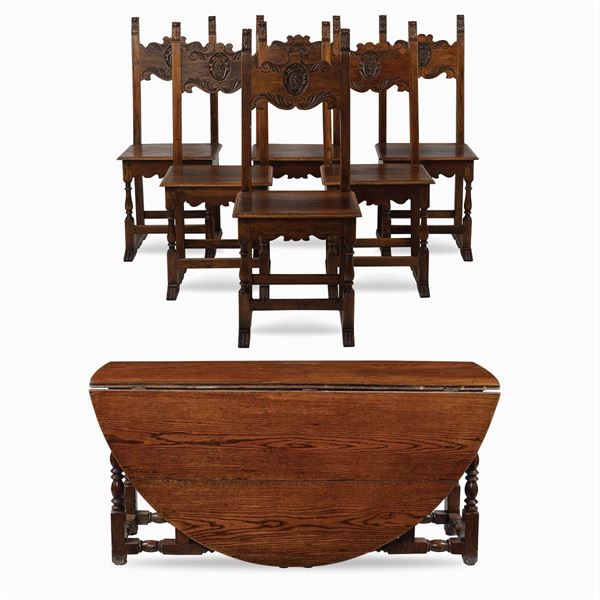 Oak bandelle table