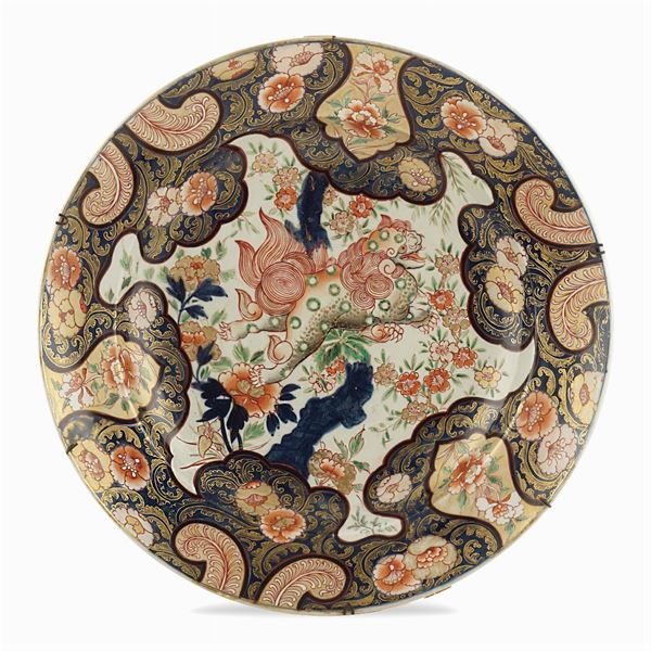 Large Imari porcelain plate
