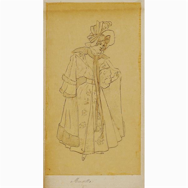 Costume sketches for "La Bohème"