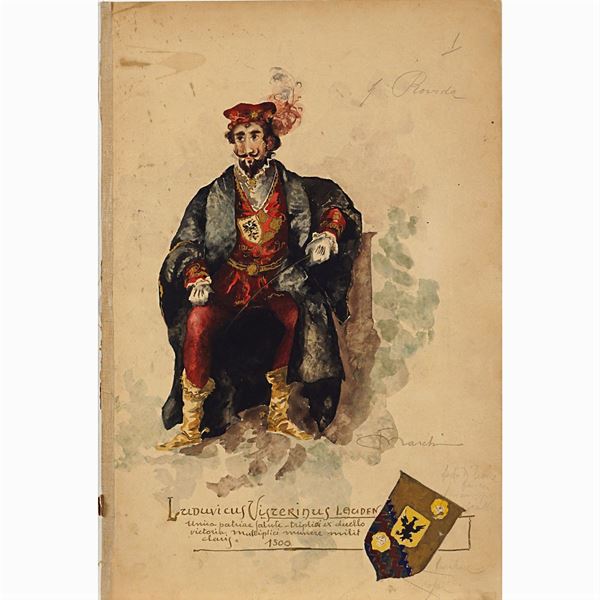 Costume sketches for "Storia di Crema"