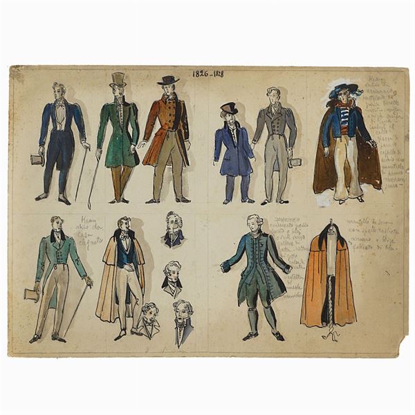 Kean or Genio e Sregolatezza  (Italy, 20th century)  - Auction Costume and sketches - I - Colasanti Casa d'Aste