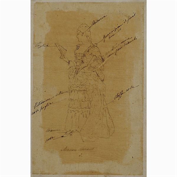 Costume sketches for "Manon Lescaut"