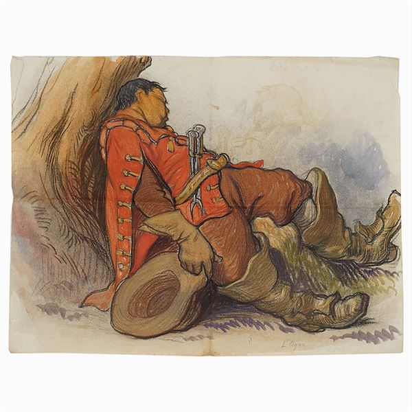 French artist  (France, 20th century)  - Auction Costume and sketches - I - Colasanti Casa d'Aste