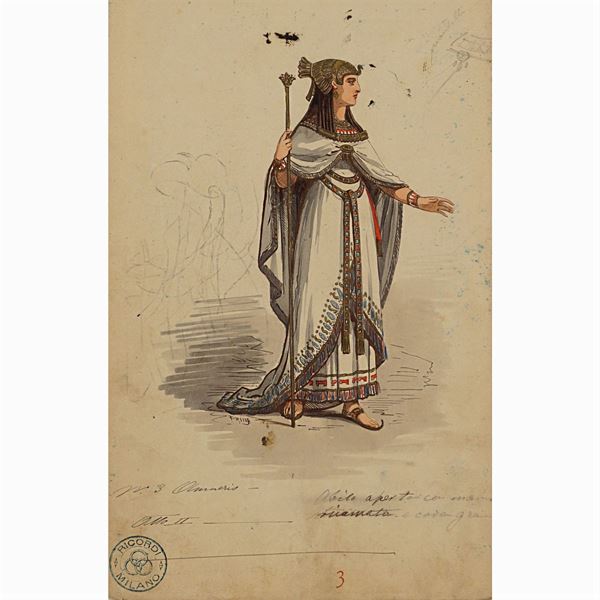 Costume sketches for "Aida"