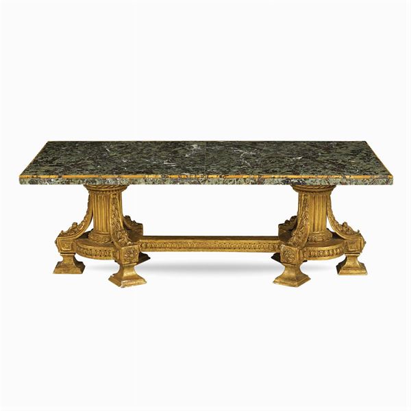 Giltwood living room table  (Italy, old manifacture)  - Auction Fine Art From a Tuscan Property - Colasanti Casa d'Aste