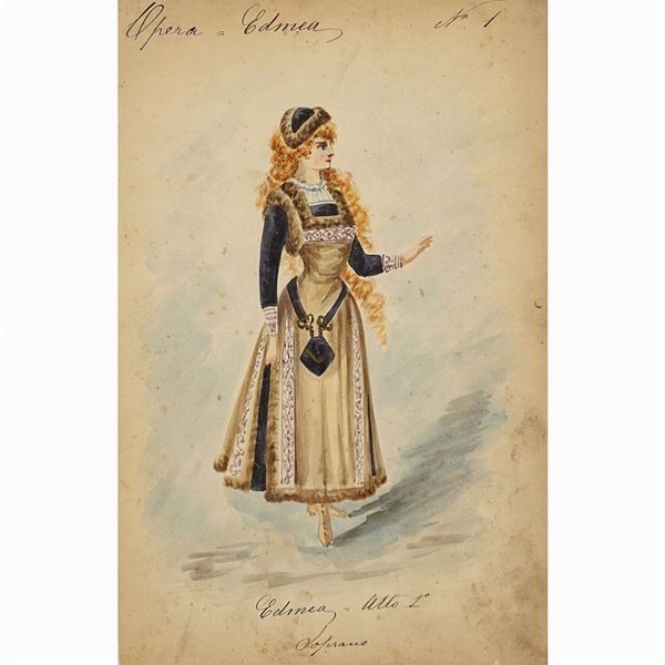 Costume sketches for "Edmea"