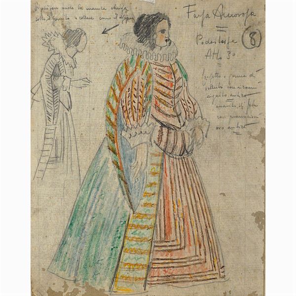 Costume sketches for "Farsa Amorosa"