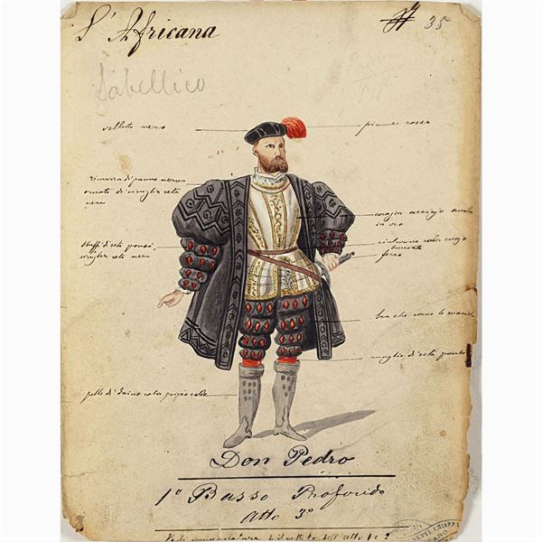 Figurini per "L'Africana"