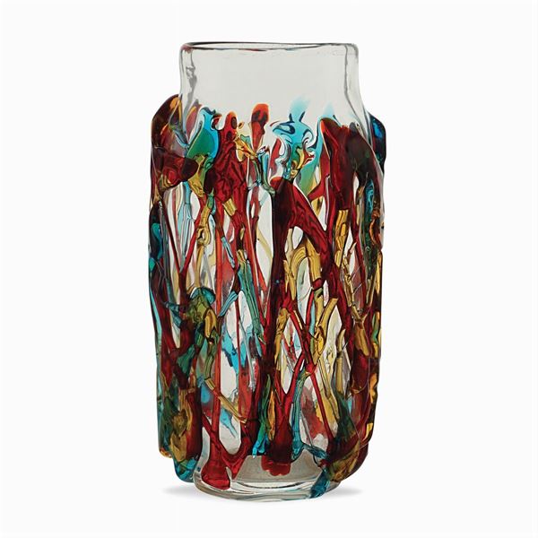 Vaso in vetro trasparente