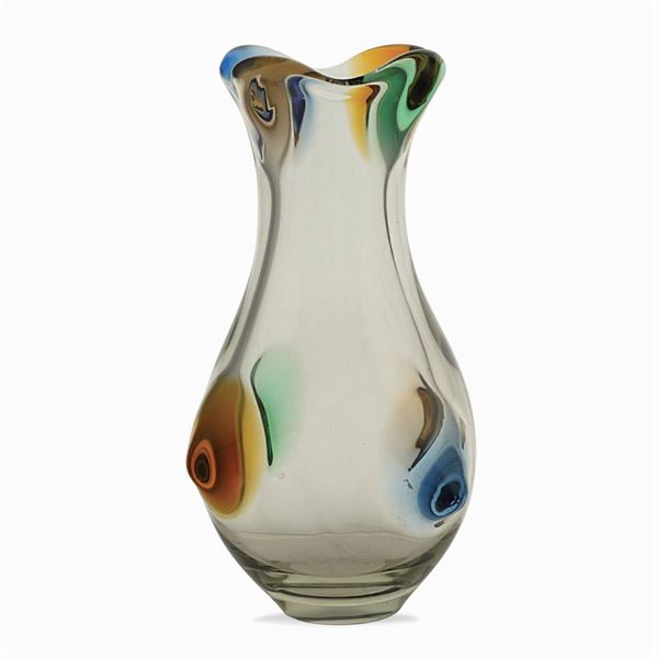 Vaso in vetro trasparente