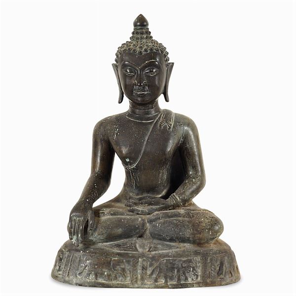 Scultura in bronzo brunito
