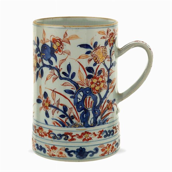 Imari porcelain tankard