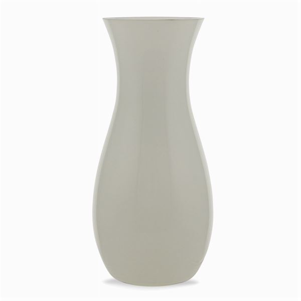 Vaso a balaustro in vetro opalino