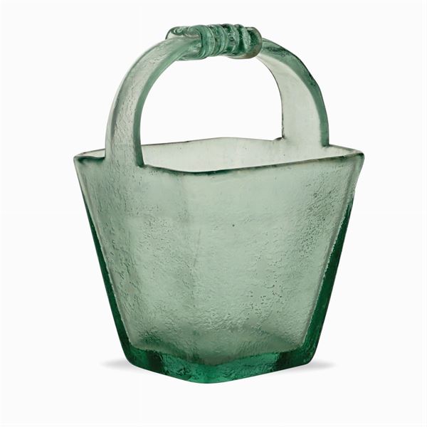 Corroded glass vase