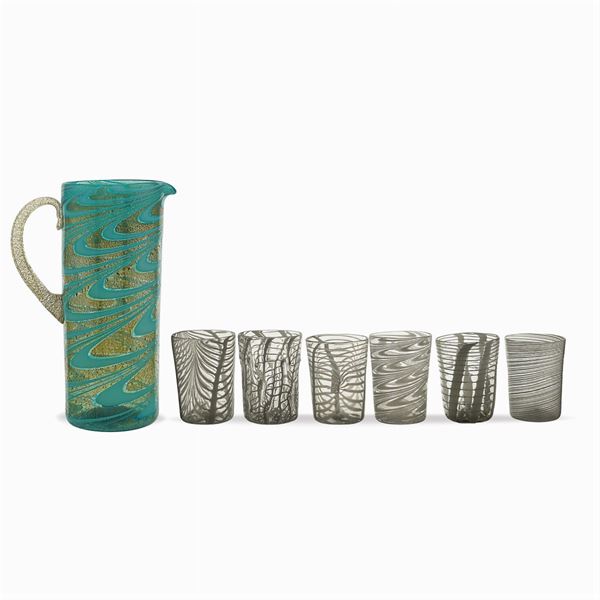 Blown glass beverage service