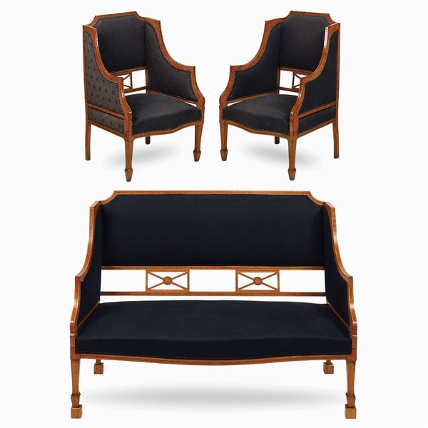 Sofa' and two armchairs