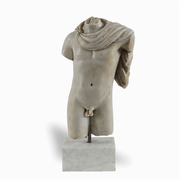 White marble Apollo torso