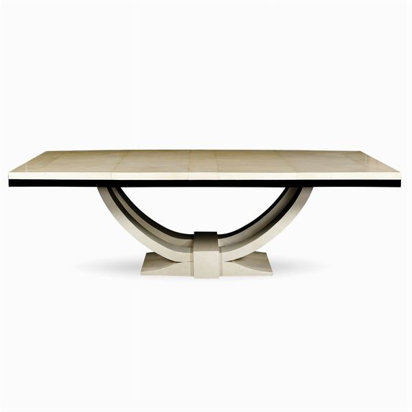 Large table with wooden structure