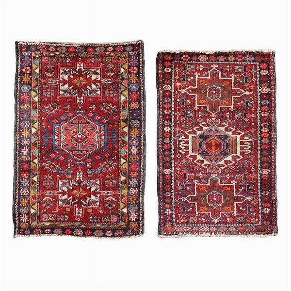 Due tappeti Hamadam  (Iran, vecchia manifattura)  - Asta FINE ART DA UNA DIMORA TOSCANA  - Colasanti Casa d'Aste