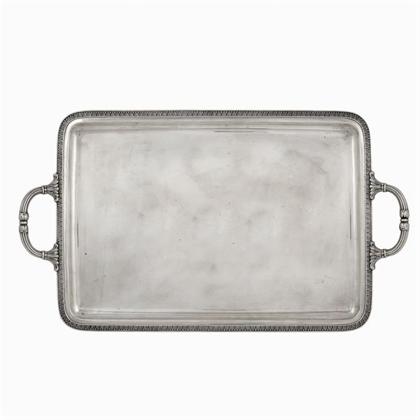 Two handled silver tray  (Italy, 20th century)  - Auction Fine Silver & The Art of the Table - Colasanti Casa d'Aste