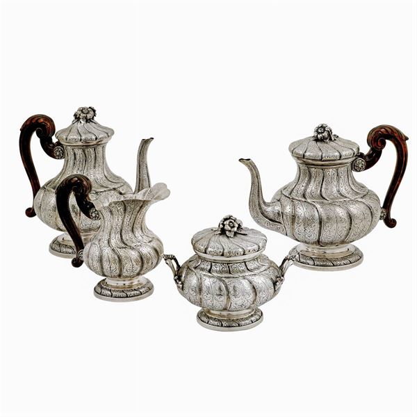 Silver coffee and tea service  (Italy, 20th century)  - Auction Fine Silver & The Art of the Table - Colasanti Casa d'Aste