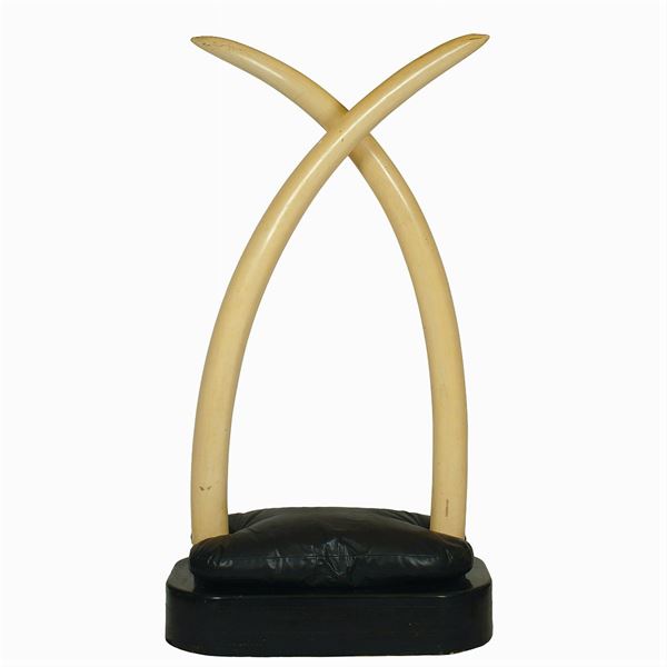 Pair of African elephant tusks
