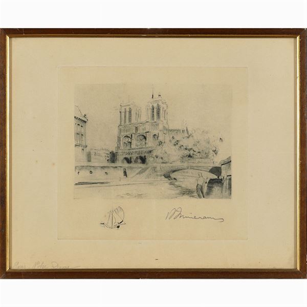 French artist  (20th century)  - Auction Online Timed Auction Paintings and Prints - I - Colasanti Casa d'Aste