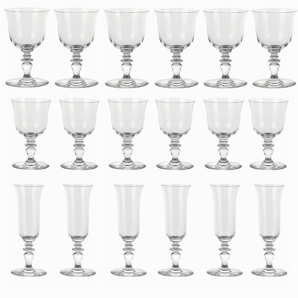 Baccarat, crystal glass service (36)  (France, 20th century)  - Auction Fine Silver & The Art of the Table - Colasanti Casa d'Aste