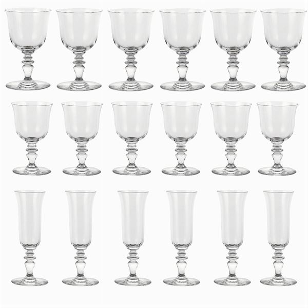 Baccarat, crystal glass service (36)  (France, 20th century)  - Auction Fine Silver & The Art of the Table - Colasanti Casa d'Aste