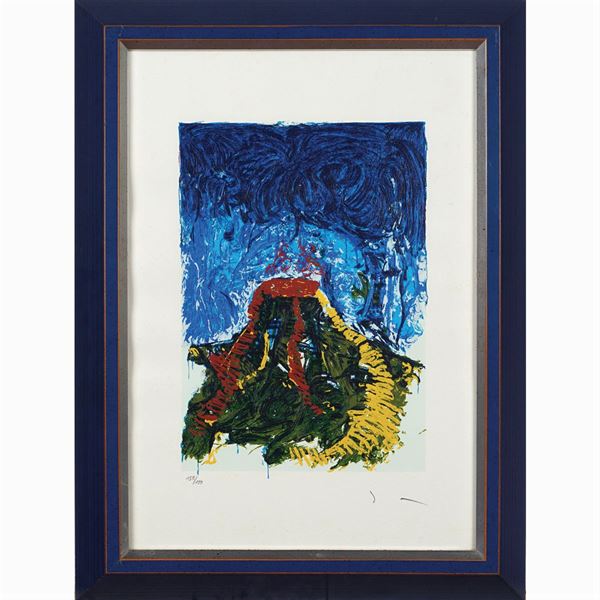 Mario Schifano : Mario Schifano  (Homs 1934 - Roma 1998)  - Auction Costume and sketches - I - Colasanti Casa d'Aste