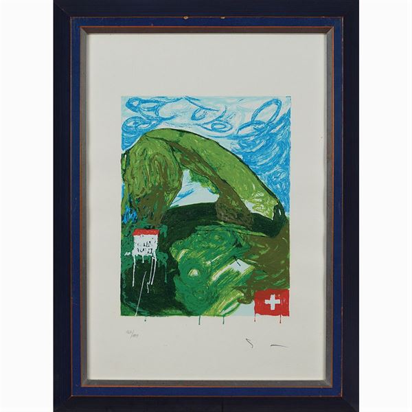 Mario Schifano : Mario Schifano  (Homs 1934 - Roma 1998)  - Auction Costume and sketches - I - Colasanti Casa d'Aste