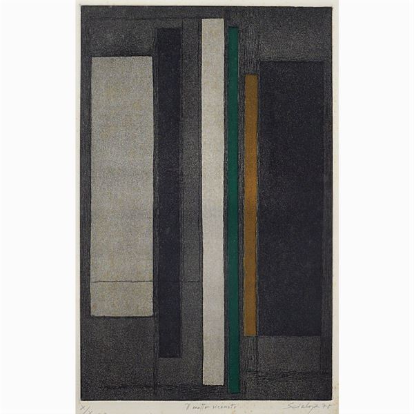 Toti Scialoja : Toti Scialoja  (Roma 1914 -  1998)  - Asta BOZZETTI E FIGURINI  - I - Colasanti Casa d'Aste