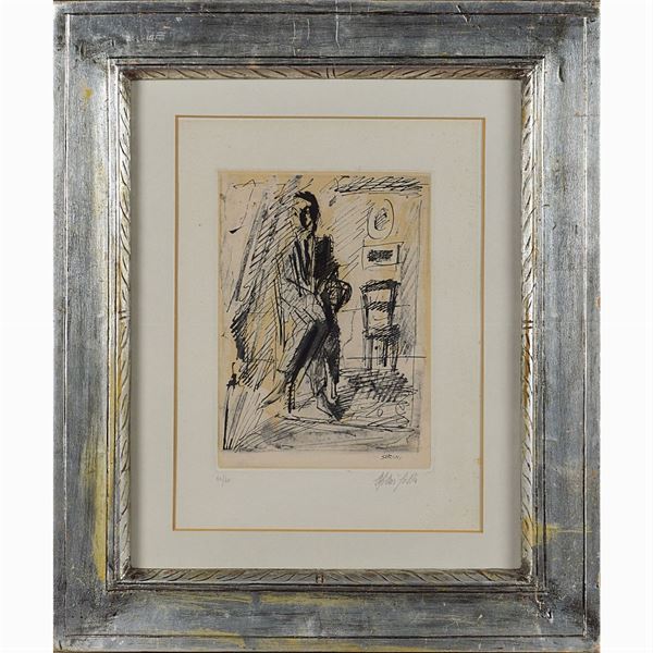 Mario Sironi : Mario Sironi  (Albino 1889 - Bergamo 1993)  - Auction Costume and sketches - I - Colasanti Casa d'Aste