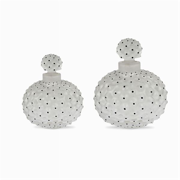 Lalique, coppia di flaconi portaprofumo