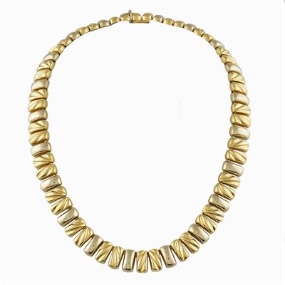 Collier in Oro Giallo 18kt a Motivo Geometrico