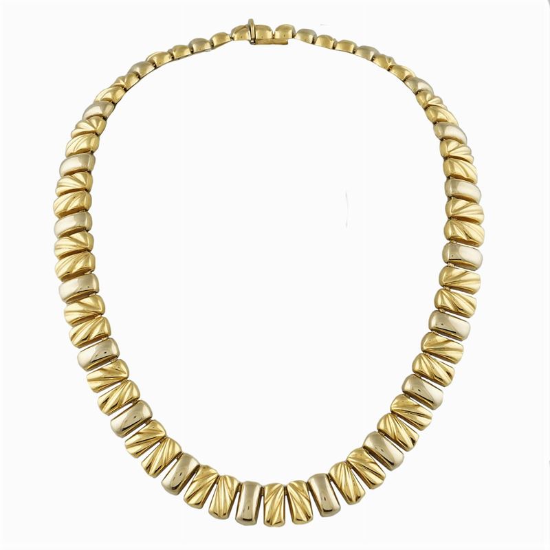 Collier in Oro Giallo 18kt a Motivo Geometrico
