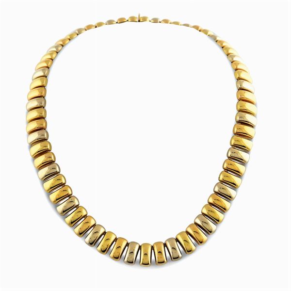 Collier in oro a tre colori 18kt