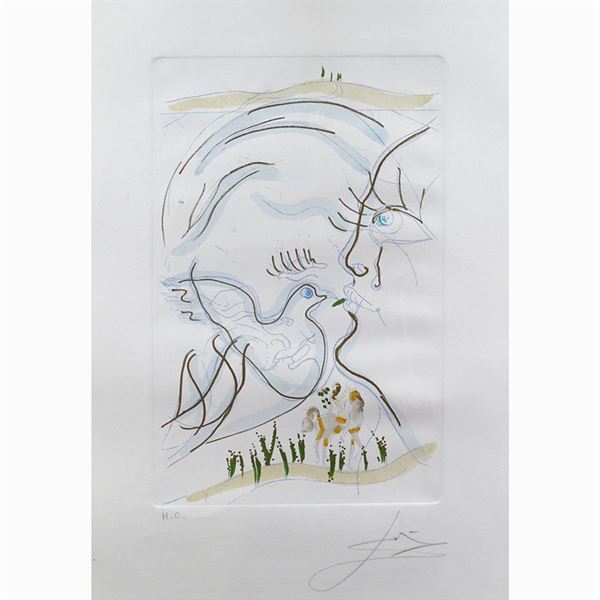 Salvador Dal&#236; : Salvador Dalì  (Figueres 1904 - 1989)  - Auction Online Timed Auction Paintings and Prints - I - Colasanti Casa d'Aste
