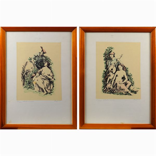 Domenico Purificato : Domenico Purificato  (Fondi 1915 - Roma 1984)  - Auction Online Timed Auction Paintings and Prints - I - Colasanti Casa d'Aste
