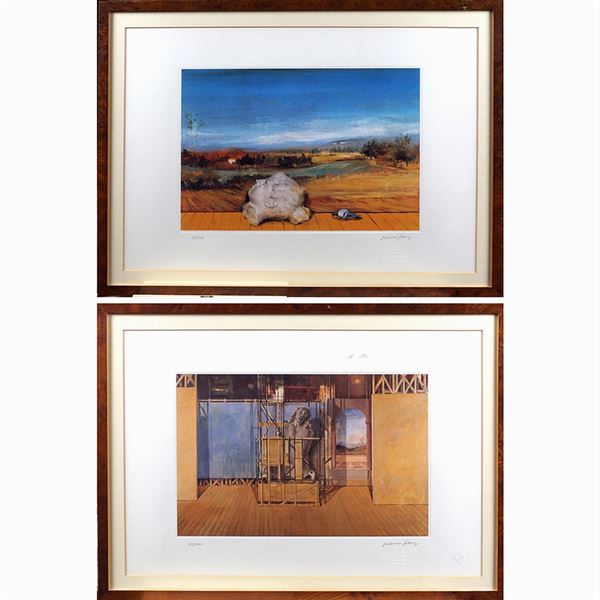 Giuliano Geleng : Giuliano Geleng  (Roma 1949)  - Auction Online Timed Auction Paintings and Prints - I - Colasanti Casa d'Aste