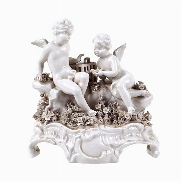 White porcelain group