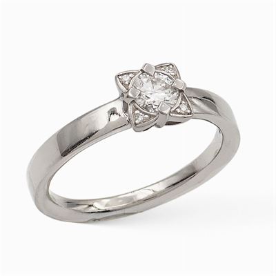 Bulgari, Anello Solitario con un Diamante