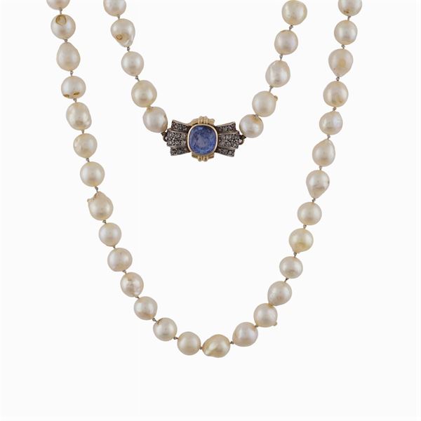 Collana ad un filo perle coltivate